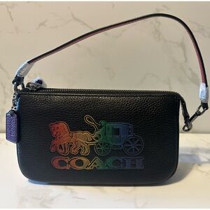 NWT Nolita 19 w/ Horse and Carriage Black Leather Bag